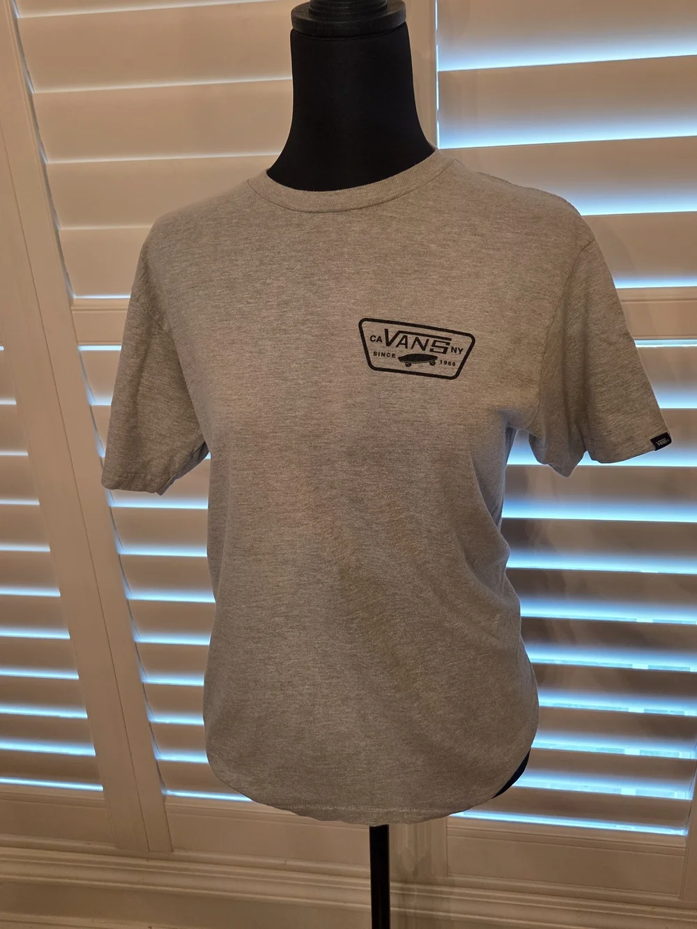 Vans Men's Gray Logo Graphic Tee
